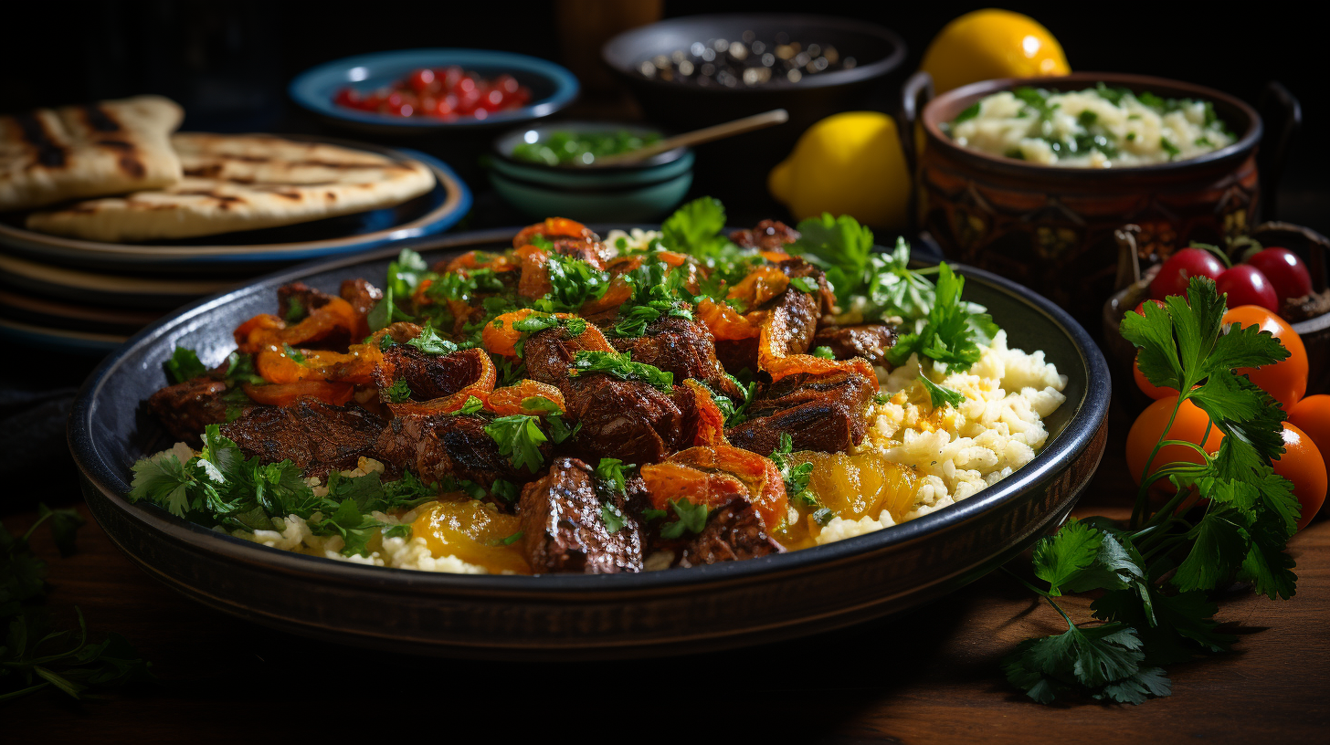 North African Gluttony: The spiced, tender lamb tagine at a Moroccan restaurant